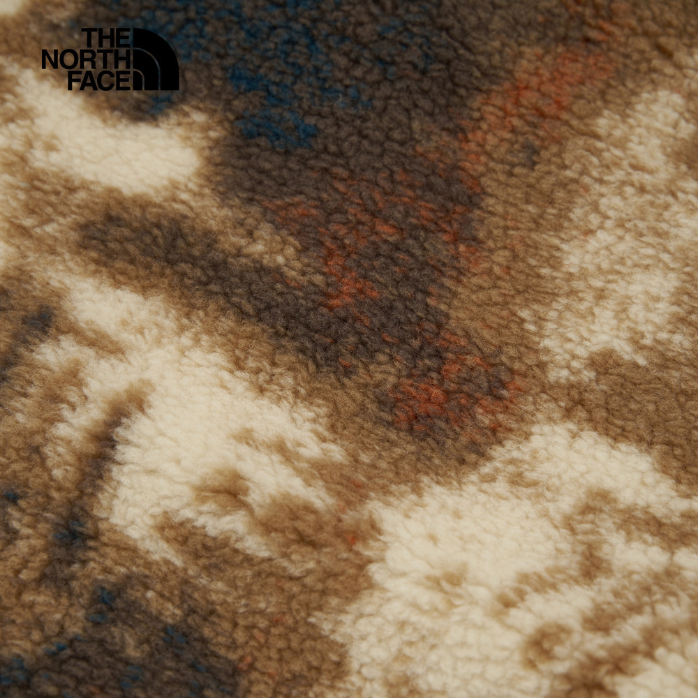 The North Face北面女款棕黑渲染舒適保暖可調節下擺抓絨外套｜83UV4QO