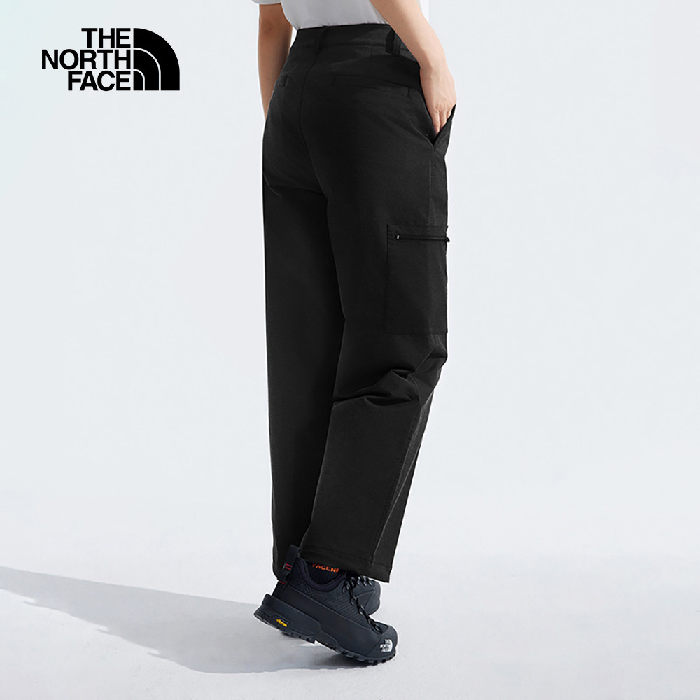 The North Face北面女款黑色防潑水可調節縮口長褲｜83UXJK3
