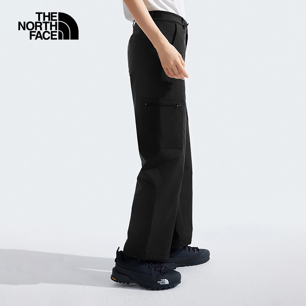 The North Face北面女款黑色防潑水可調節縮口長褲｜83UXJK3