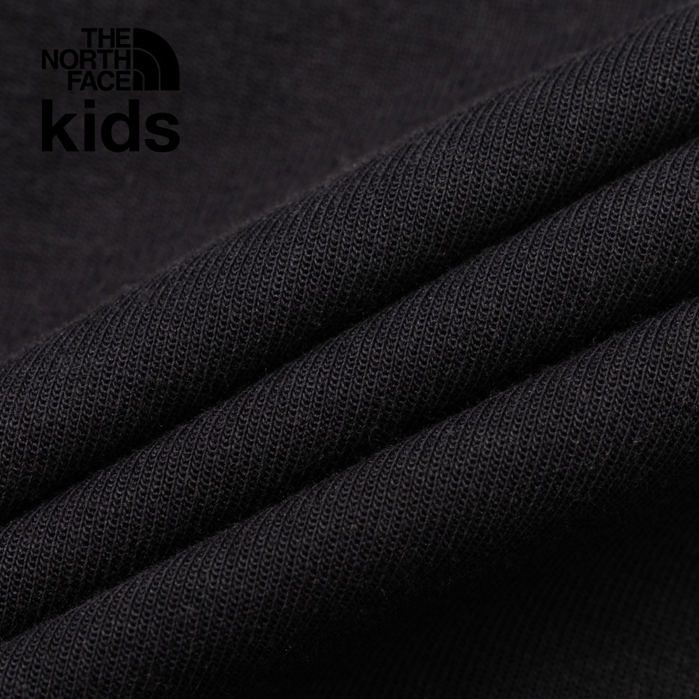【10/27 00點限時搶購】The North Face北面兒童黑色舒適大尺寸印花連帽外套｜89XWJK3