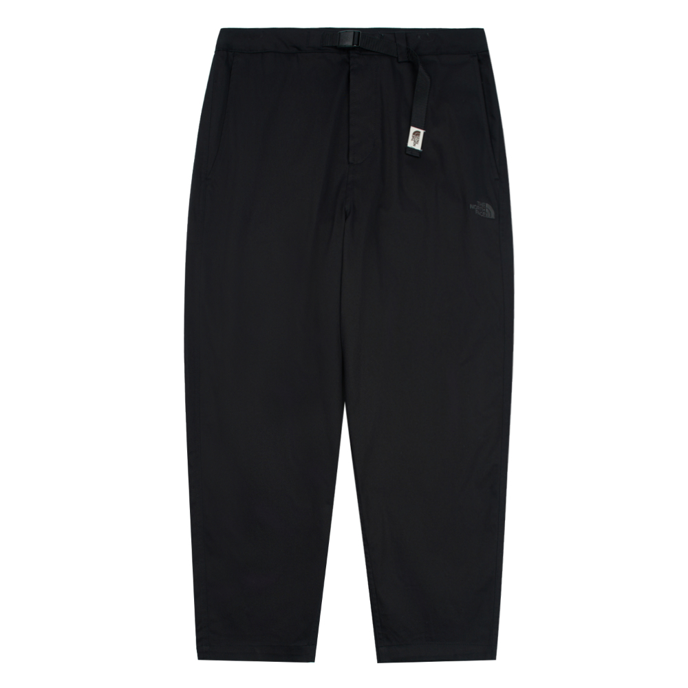 The North Face北面男款黑色吸濕排汗附可調節腰帶休閒長褲｜89YSJK3