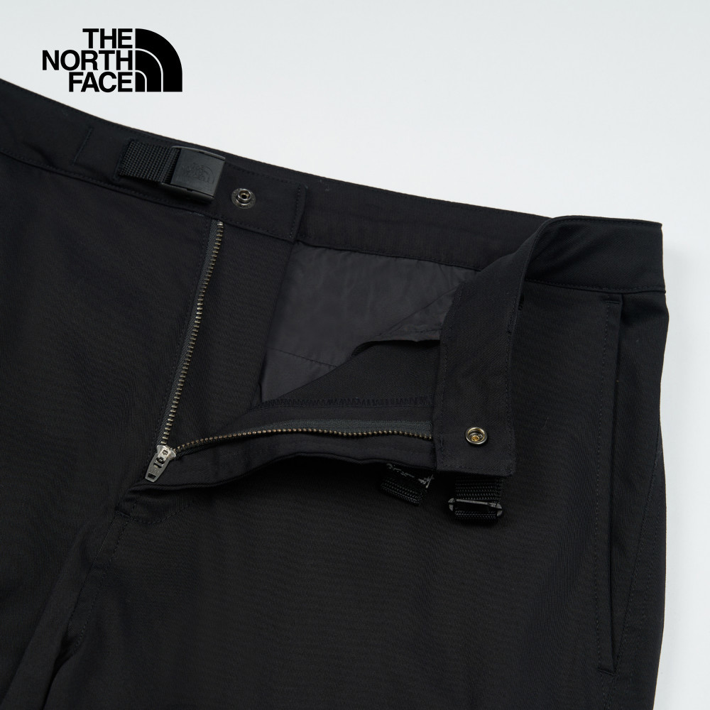 The North Face北面男款黑色吸濕排汗附可調節腰帶休閒長褲｜89YSJK3