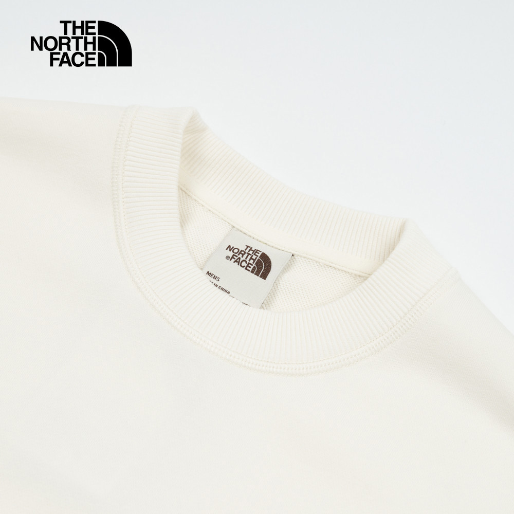 【限時搶購】男款米白色舒適保暖多口袋長袖大學T｜89YV4QI