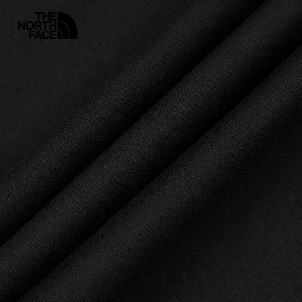 The North Face北面男款黑色吸濕排汗防曬長袖上衣｜89ZYJK3