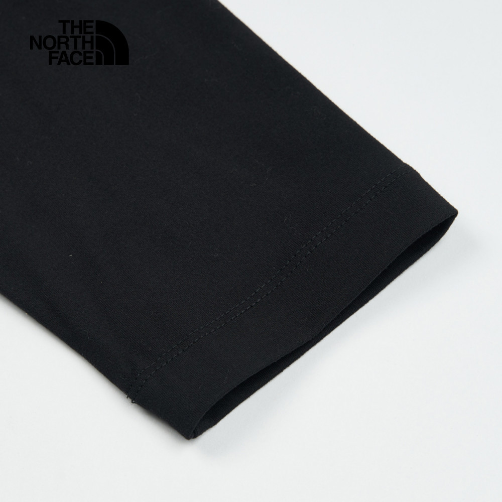 The North Face北面男款黑色吸濕排汗防曬長袖上衣｜89ZYJK3