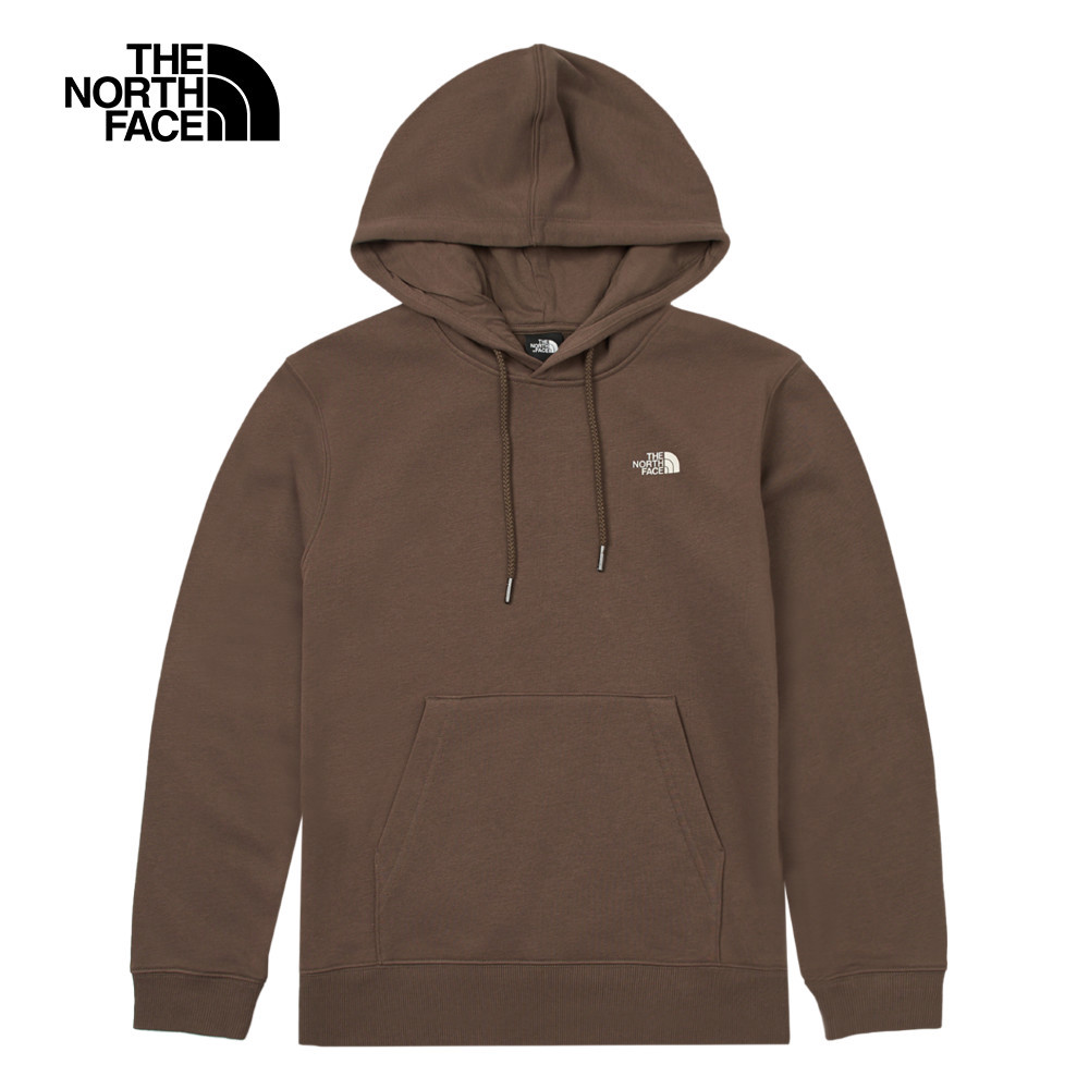 【10/24 00點週末限定】The North Face北面女款棕色舒適透氣大尺寸迷彩油墨印花長袖帽T｜8ASX1OI