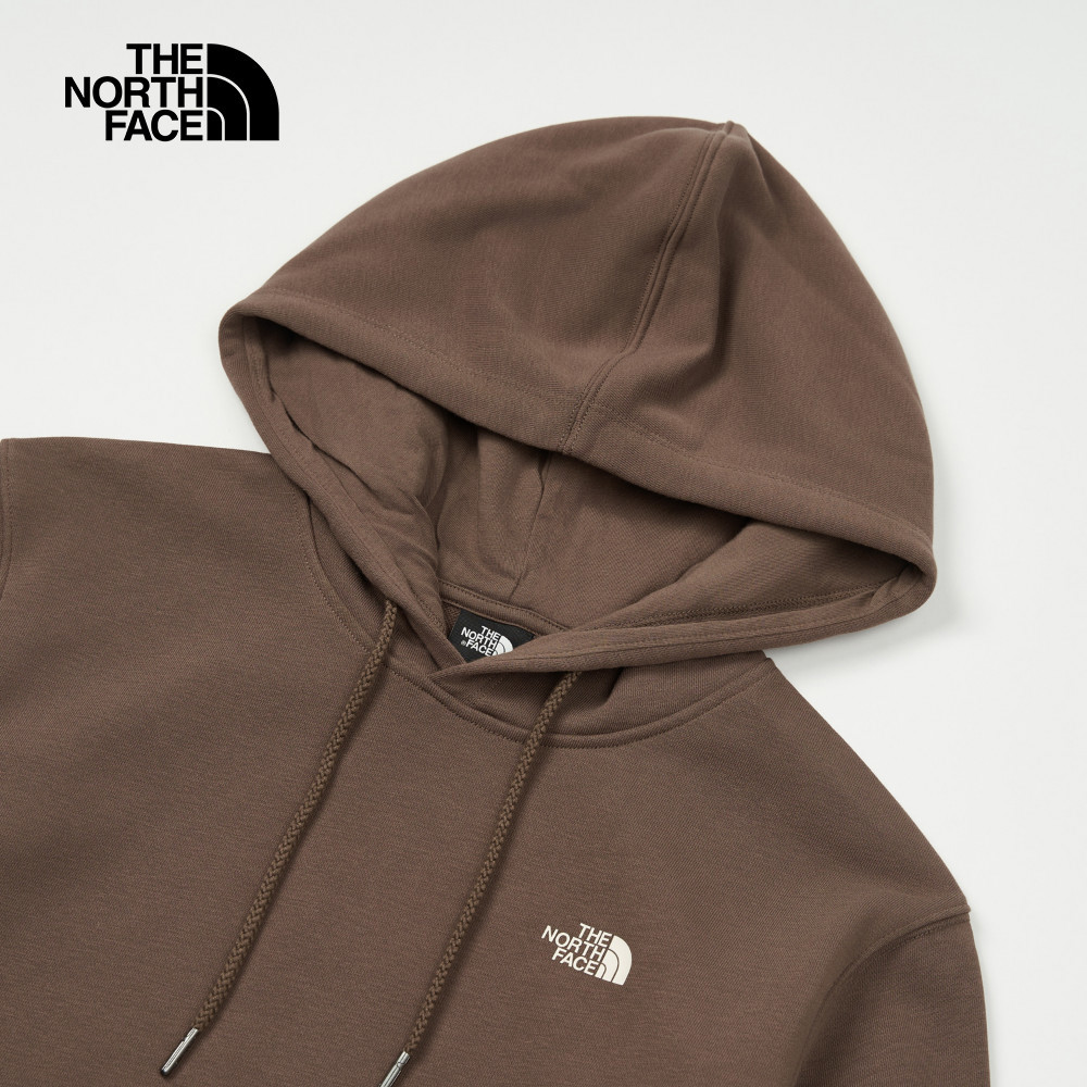 【10/24 00點週末限定】The North Face北面女款棕色舒適透氣大尺寸迷彩油墨印花長袖帽T｜8ASX1OI