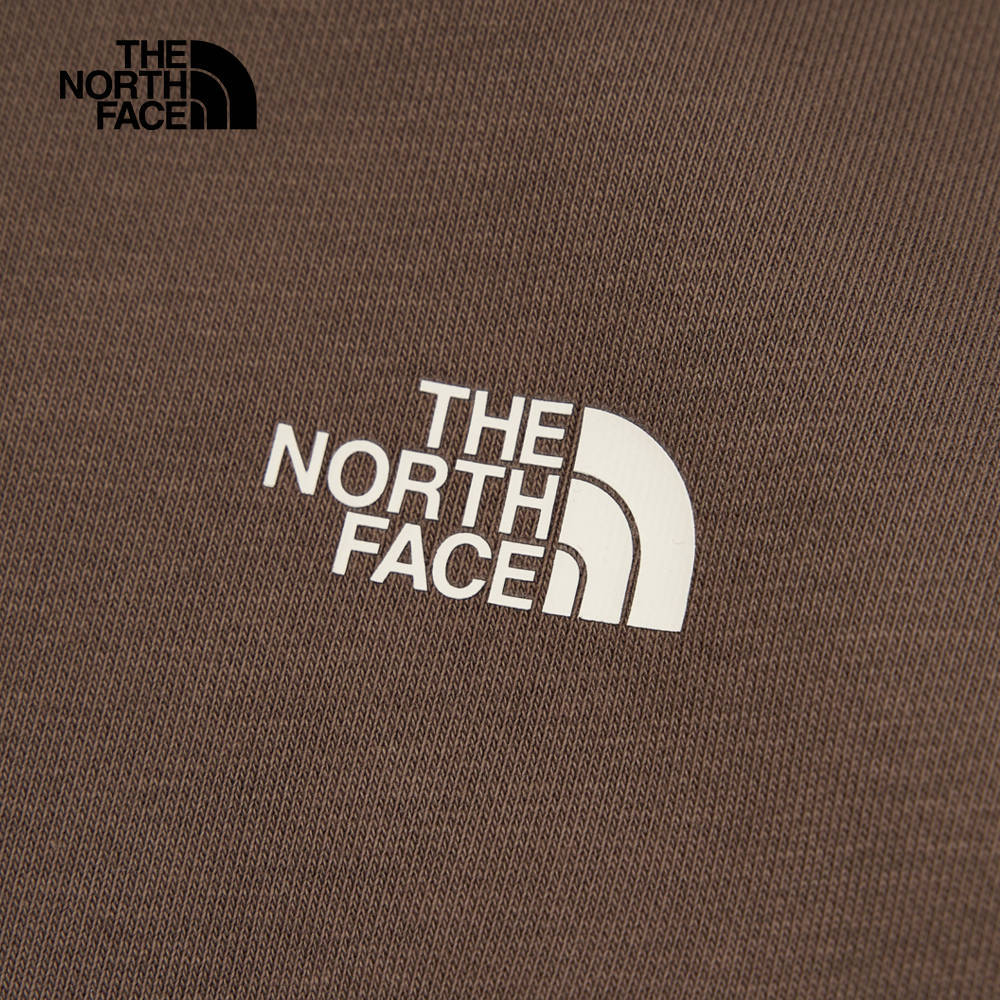 【10/24 00點週末限定】The North Face北面女款棕色舒適透氣大尺寸迷彩油墨印花長袖帽T｜8ASX1OI