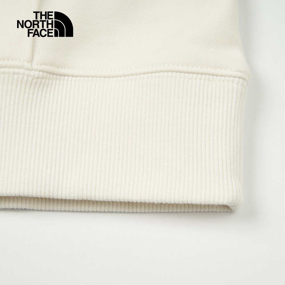 【10/24 00點週末限定】The North Face北面女款米白色舒適透氣大尺寸迷彩油墨印花長袖帽T｜8ASXQLI