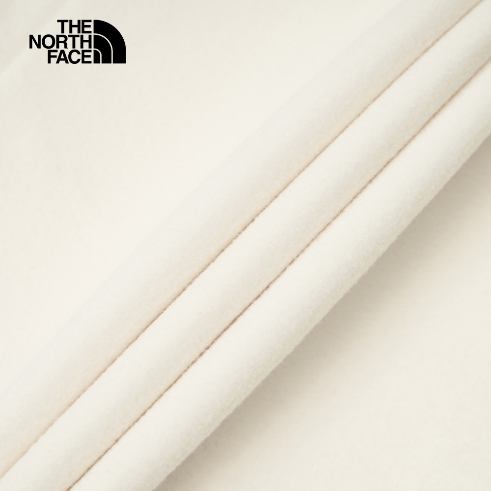 The North Face北面女款米白色保暖舒適休閒立領抓絨外套｜88RQQLI