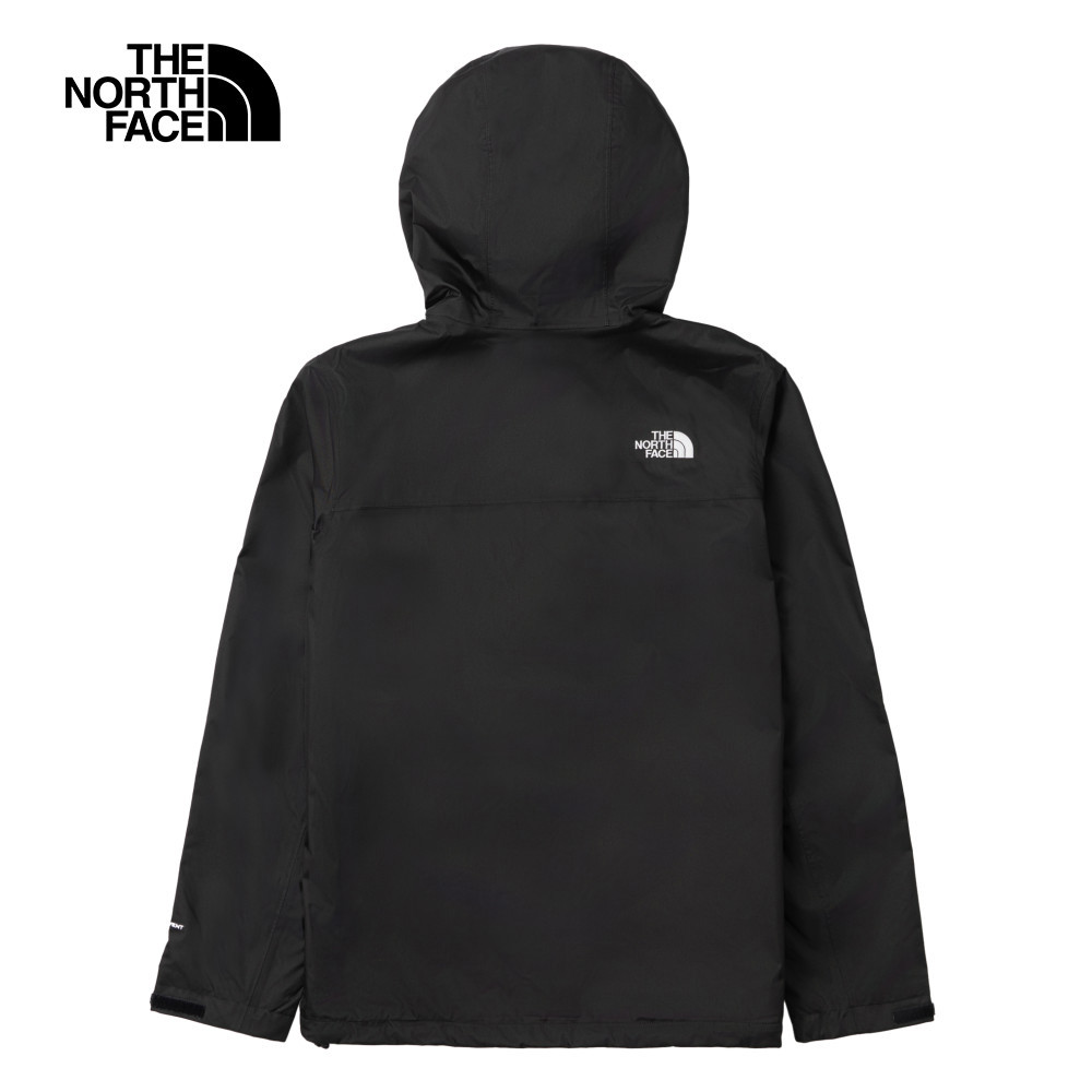 【10/24 00點週末限定】The North Face北面男款黑色防水透氣可調節連帽衝鋒衣｜8AUK4H0