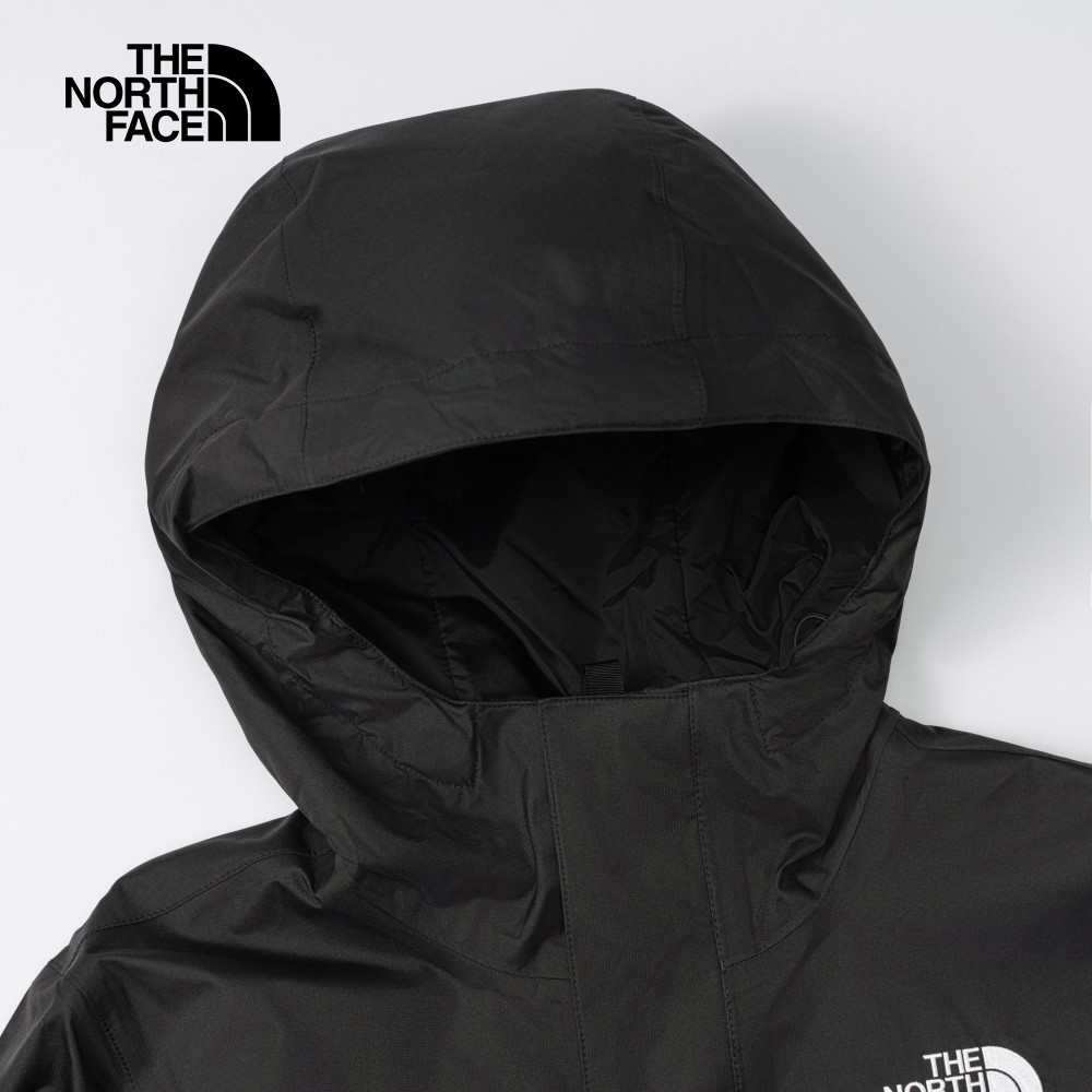 【10/24 00點週末限定】The North Face北面男款黑色防水透氣可調節連帽衝鋒衣｜8AUK4H0