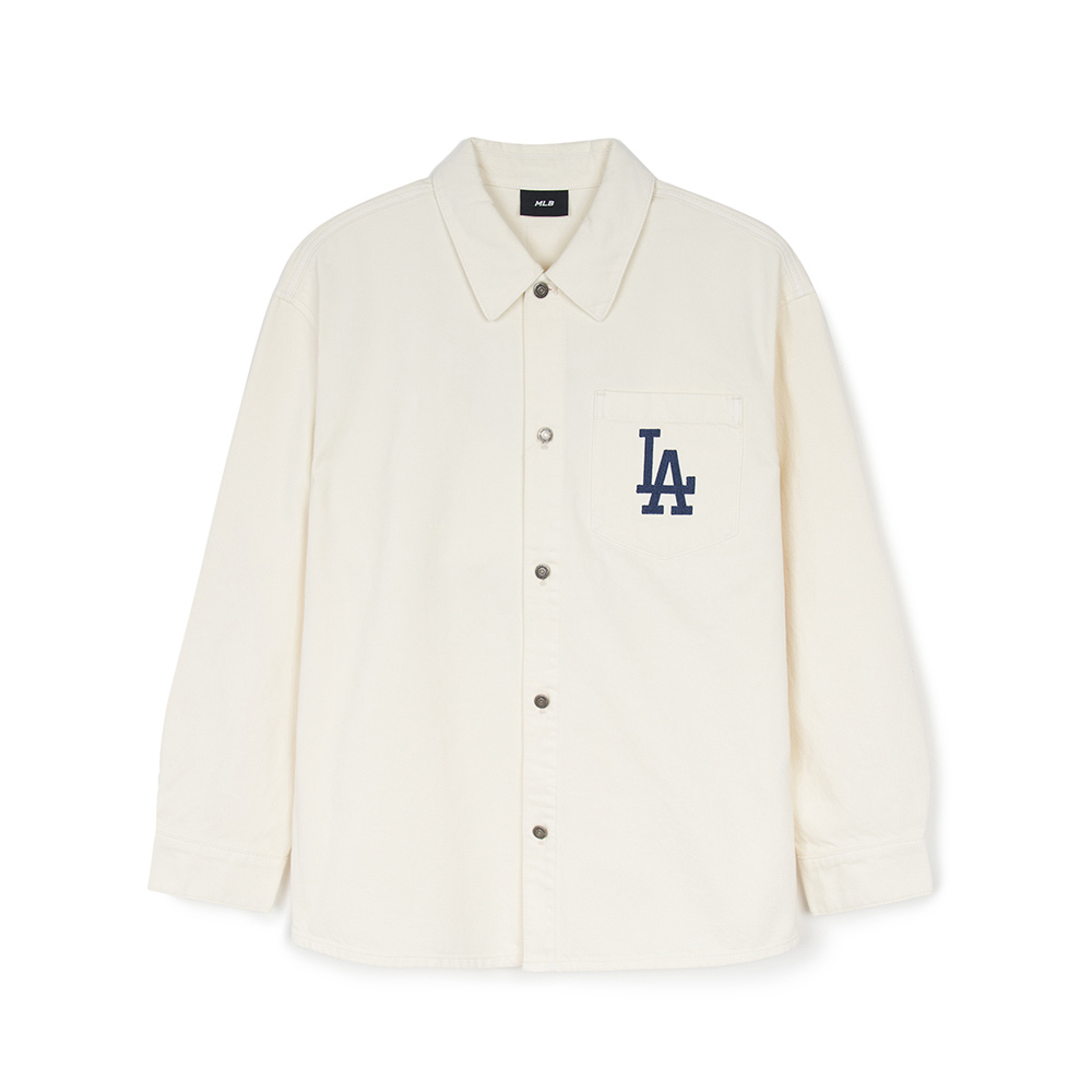 MLB 牛仔丹寧襯衫 Varsity系列 洛杉磯道奇隊 (3ADRV0144-07CRD)