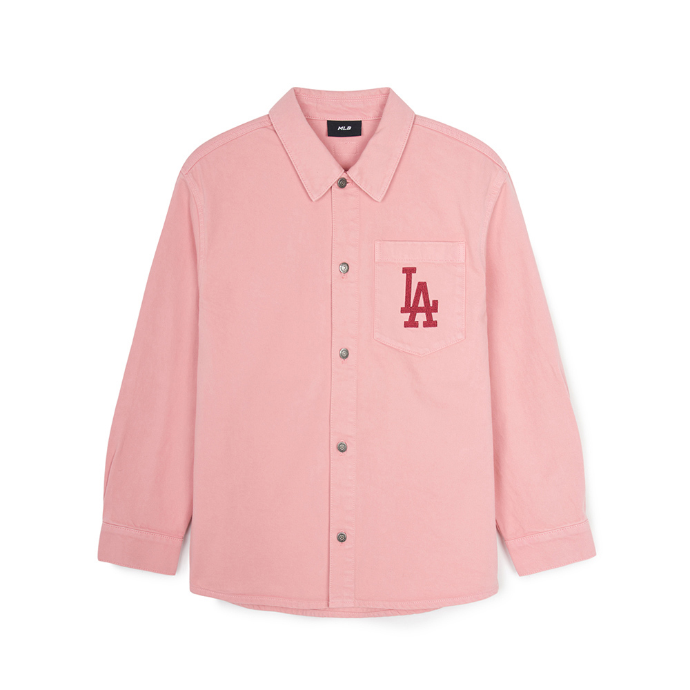 MLB 牛仔丹寧襯衫 Varsity系列 洛杉磯道奇隊 (3ADRV0144-07PKM)