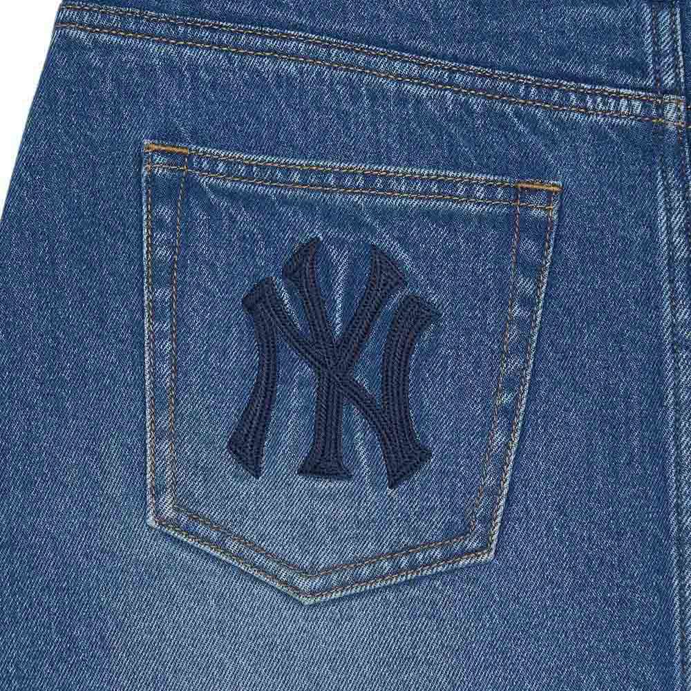 MLB 女版牛仔丹寧短裙 Varsity系列 紐約洋基隊 (3FDSV0144-50INS)