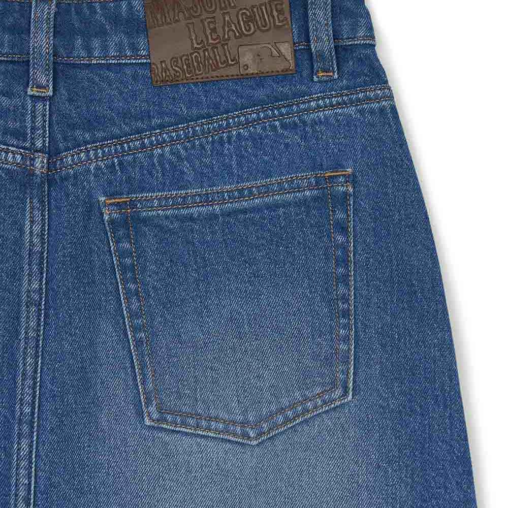 MLB 女版牛仔丹寧短裙 Varsity系列 紐約洋基隊 (3FDSV0144-50INS)