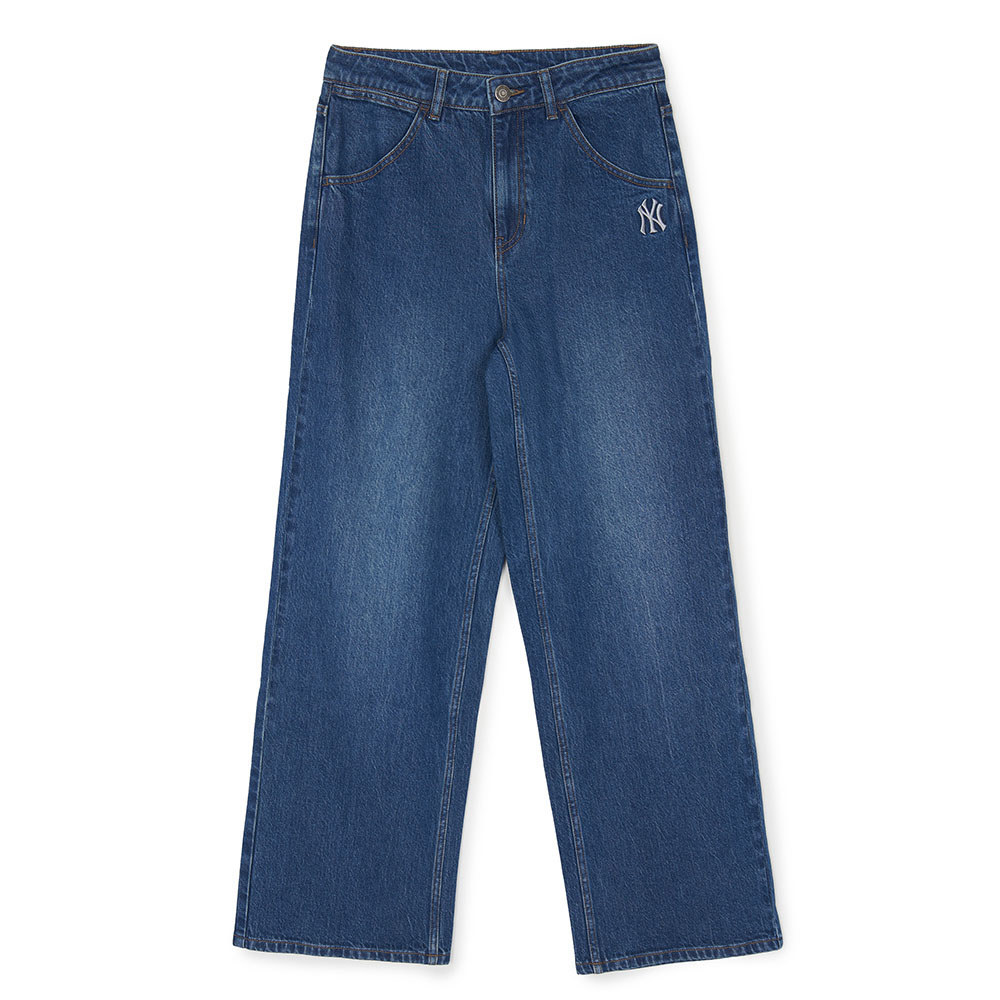 MLB Korea MLB 女版丹寧牛仔褲 紐約洋基隊 (3FDPB1044-50INS)｜翔速旗艦店