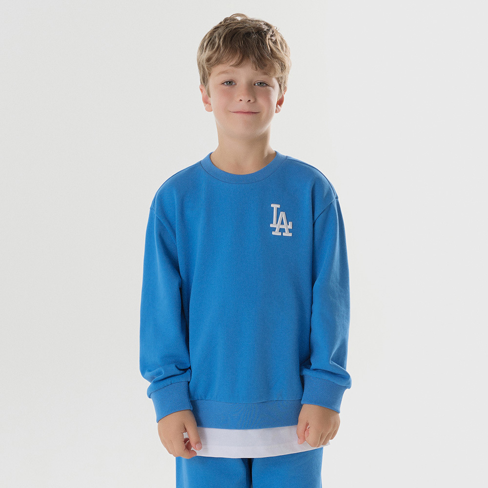 MLB KIDS 大學T 童裝 洛杉磯道奇隊 (7AMTB0544-07BLS)
