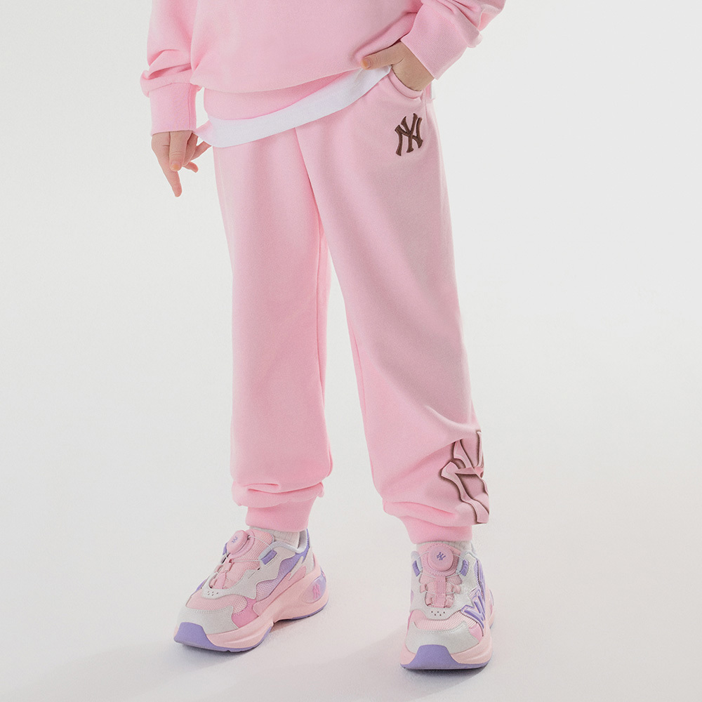 MLB KIDS 運動褲 休閒長褲 童裝 紐約洋基隊 (7APTB0144-50PKL)