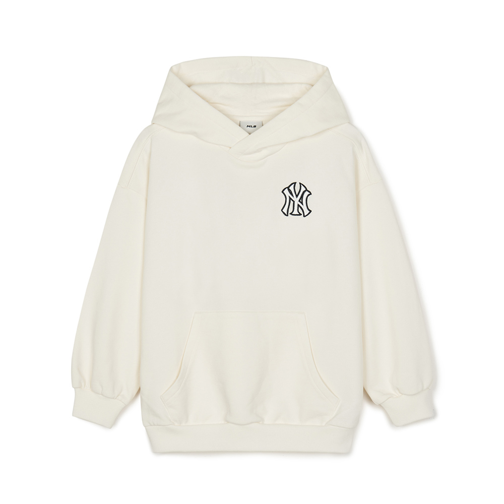 MLB KIDS 小Logo帽T 童裝 紐約洋基隊 (7AHDB0144-50CRS)