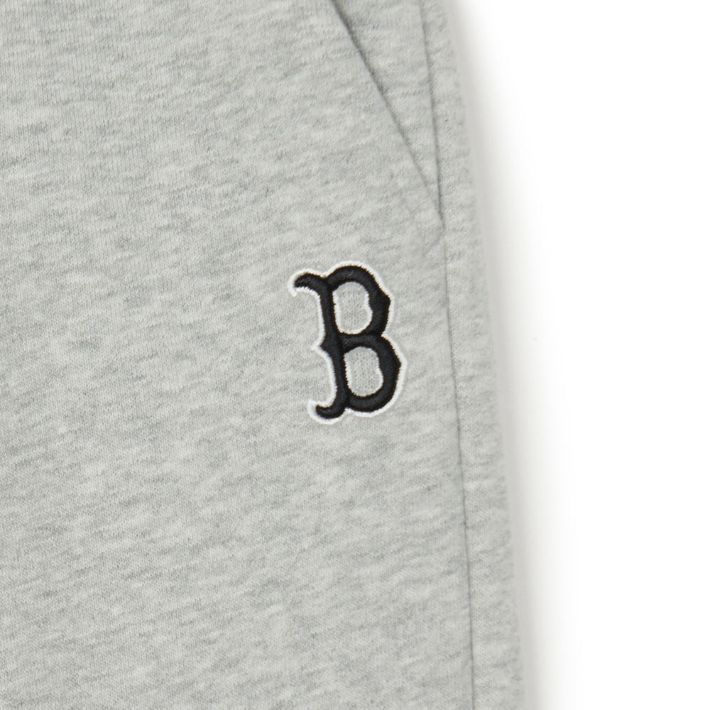 MLB KIDS 小Logo運動褲 休閒長褲 童裝 波士頓紅襪隊 (7APTB0344-43MGL)