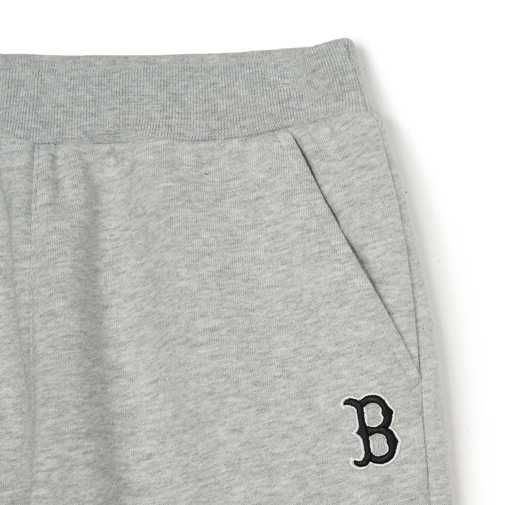 MLB KIDS 小Logo運動褲 休閒長褲 童裝 波士頓紅襪隊 (7APTB0344-43MGL)