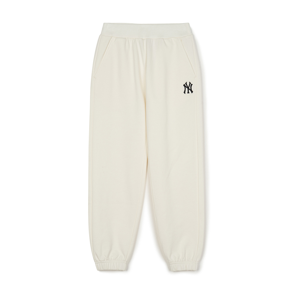 MLB KIDS 小Logo運動褲 休閒長褲 童裝 紐約洋基隊 (7APTB0344-50CRS)