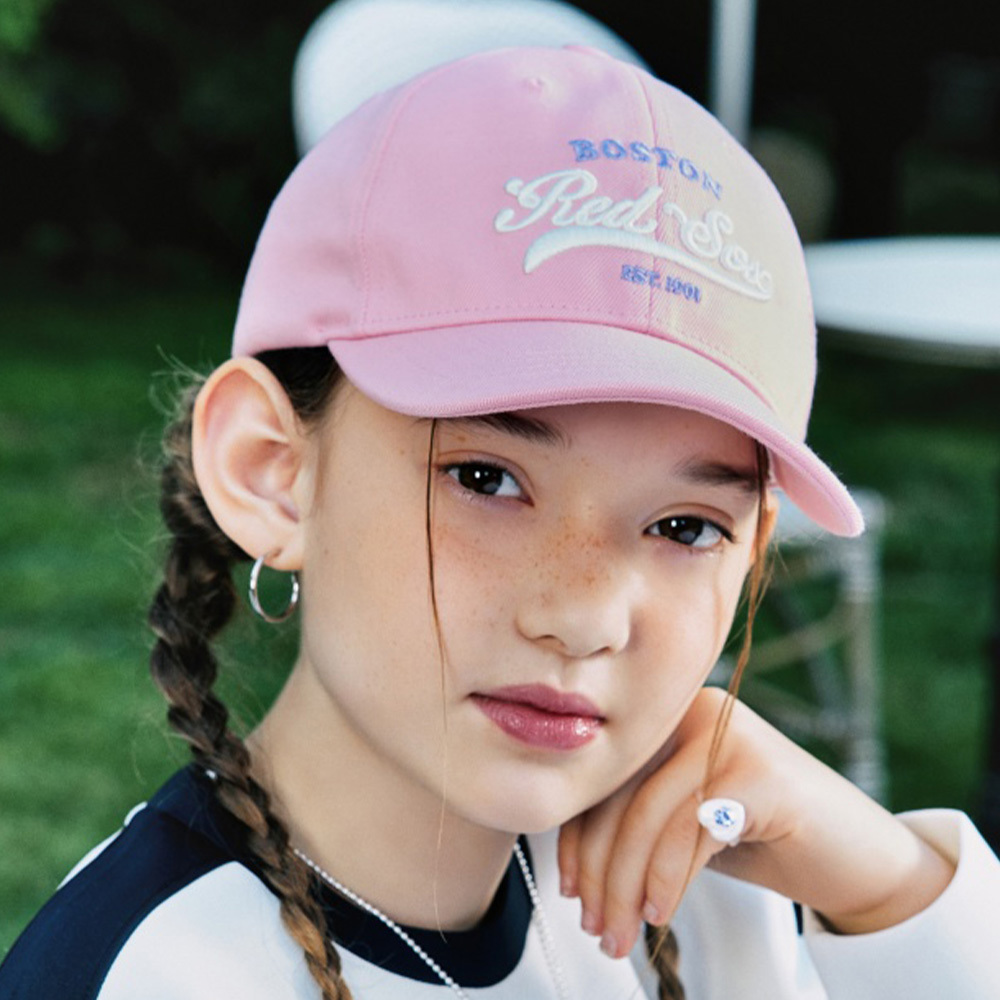 MLB KIDS 可調式棒球帽 童帽 Varsity系列 波士頓紅襪隊 (7ACP9924N-43PKL)