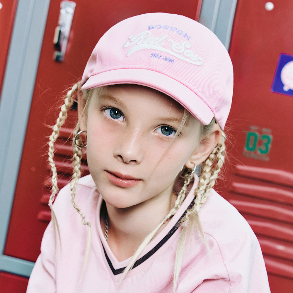 MLB KIDS 可調式棒球帽 童帽 Varsity系列 波士頓紅襪隊 (7ACP9924N-43PKL)