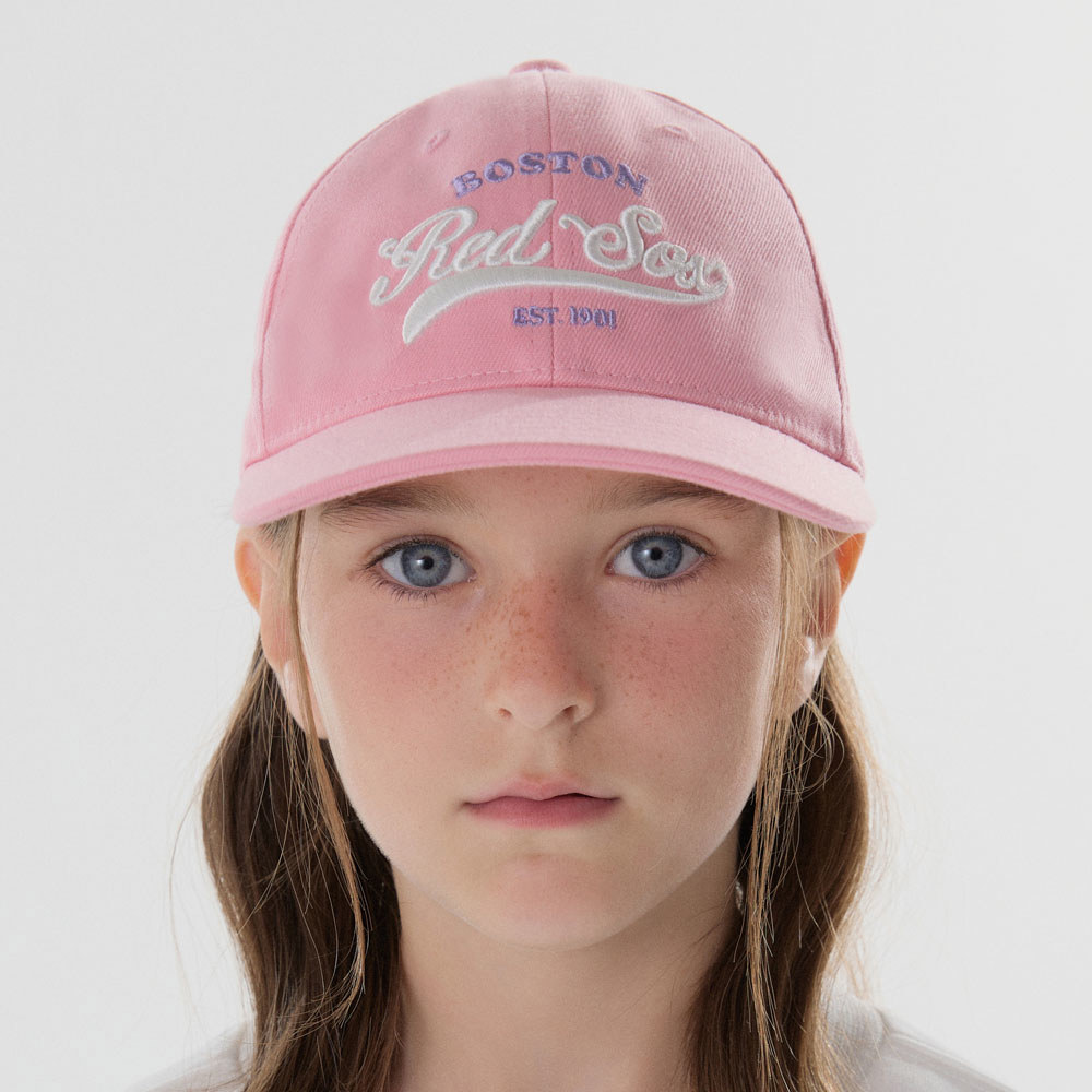 MLB KIDS 可調式棒球帽 童帽 Varsity系列 波士頓紅襪隊 (7ACP9924N-43PKL)