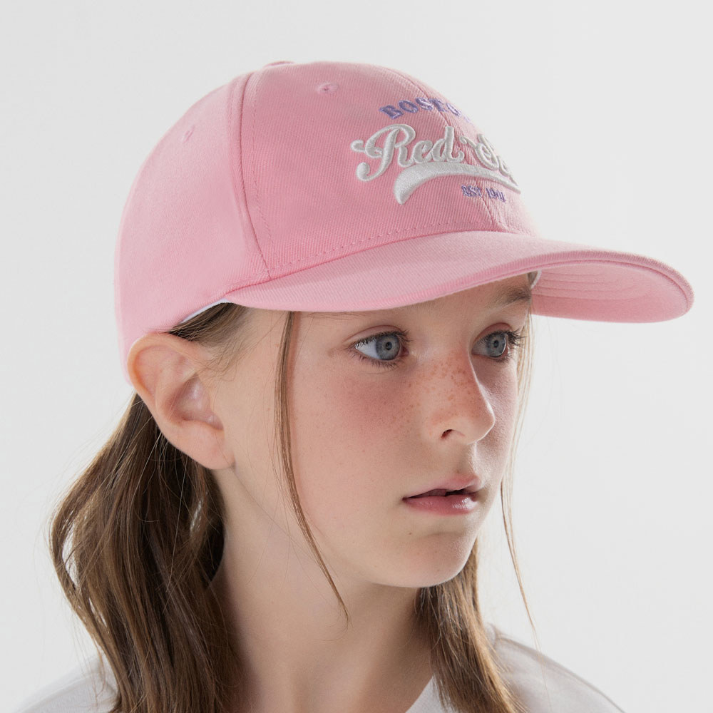 MLB KIDS 可調式棒球帽 童帽 Varsity系列 波士頓紅襪隊 (7ACP9924N-43PKL)