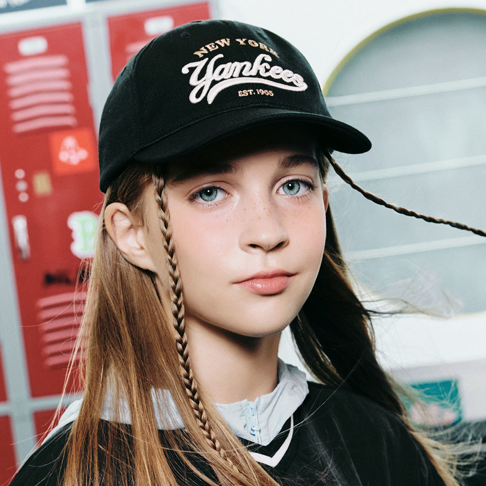 MLB KIDS 可調式棒球帽 童帽 Varsity系列 紐約洋基隊 (7ACP9924N-50BKS)