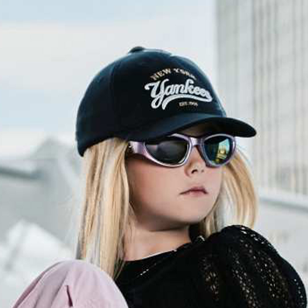 MLB KIDS 可調式棒球帽 童帽 Varsity系列 紐約洋基隊 (7ACP9924N-50BKS)