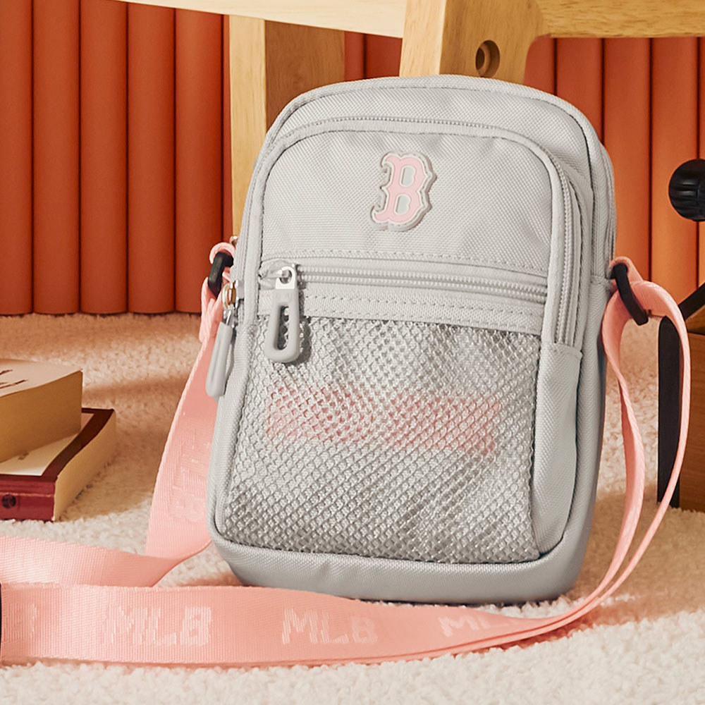 MLB KIDS 肩背包 兒童包包 波士頓紅襪隊 (7ACRB084N-43GRL)