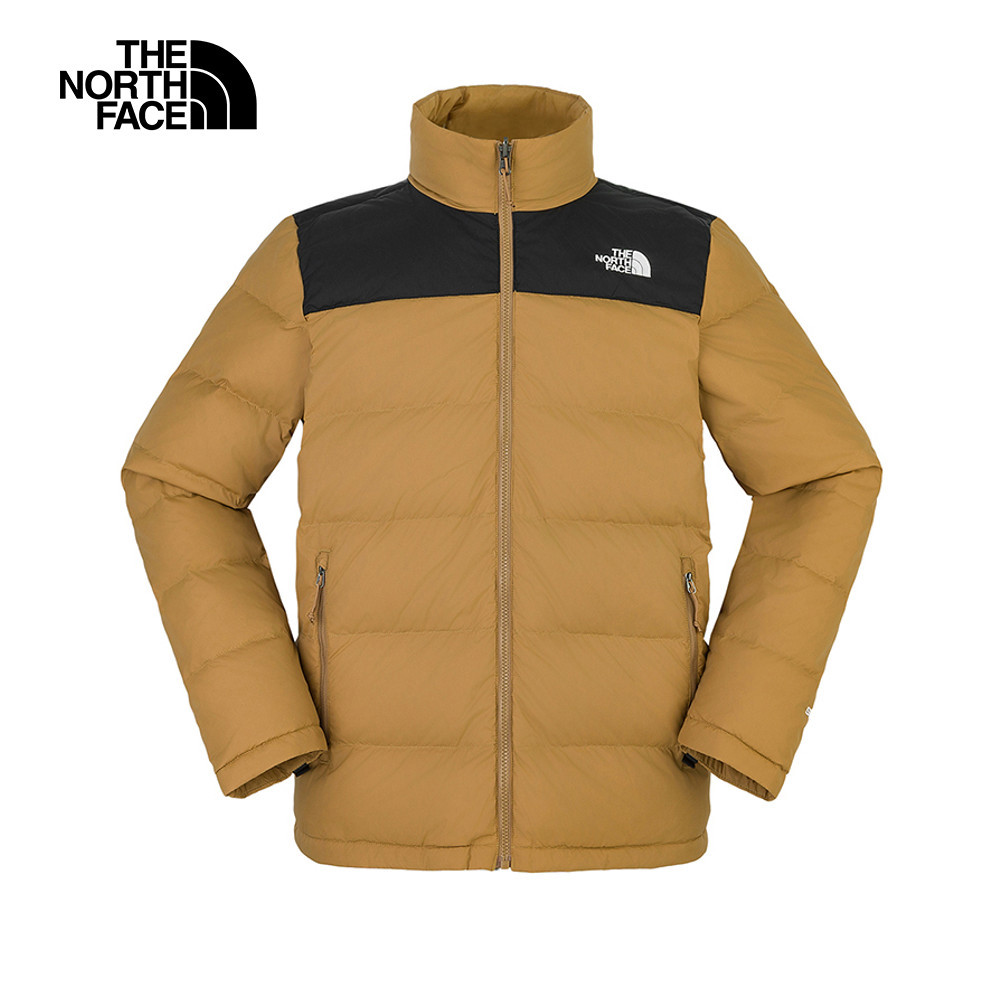The North Face北面男款棕色防水透氣保暖連帽羽絨內裡三合一外套｜81QS173