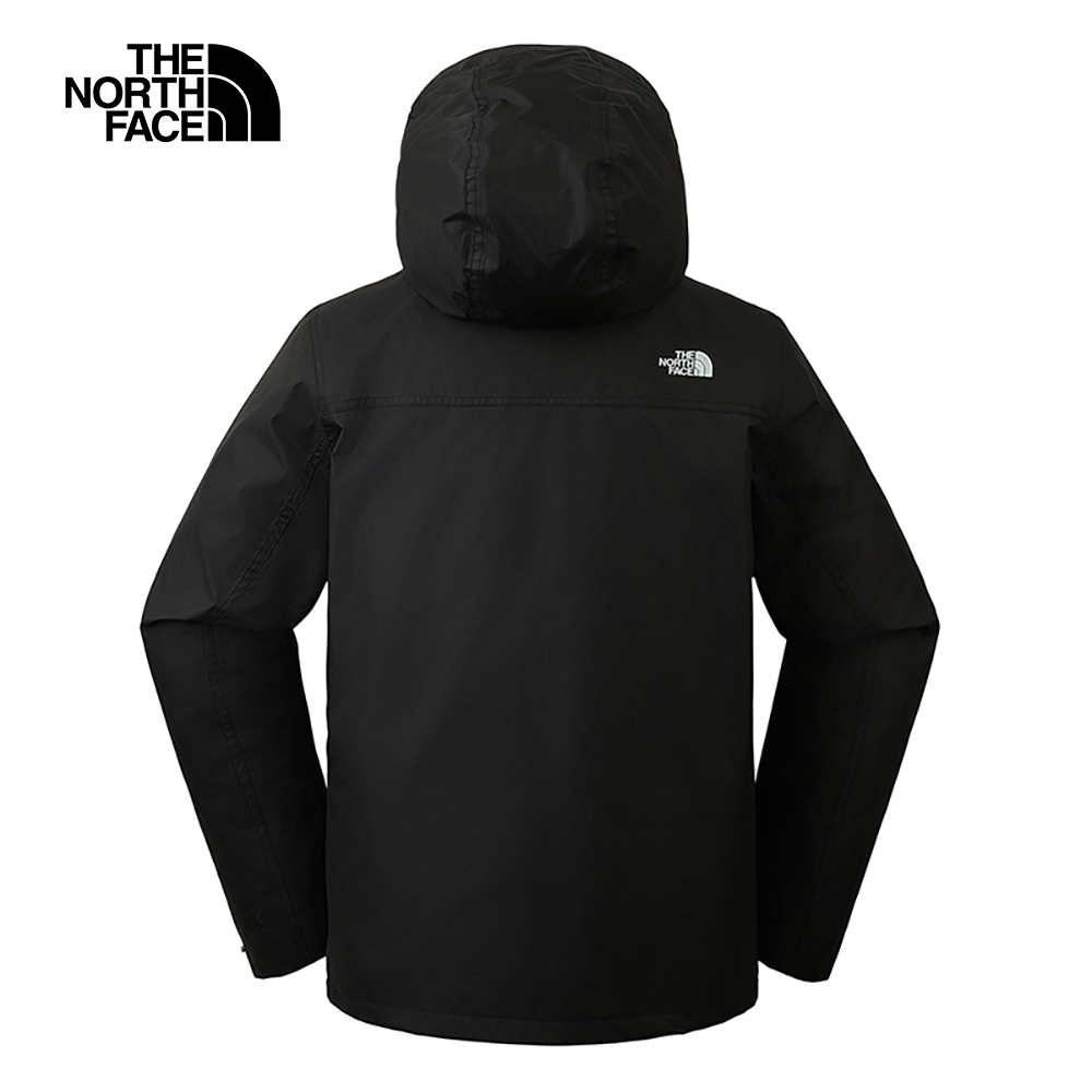 【10/27 00點限時搶購】The North Face北面女款黑色防水透氣保暖連帽羽絨內裡三合一外套｜88RW7O1