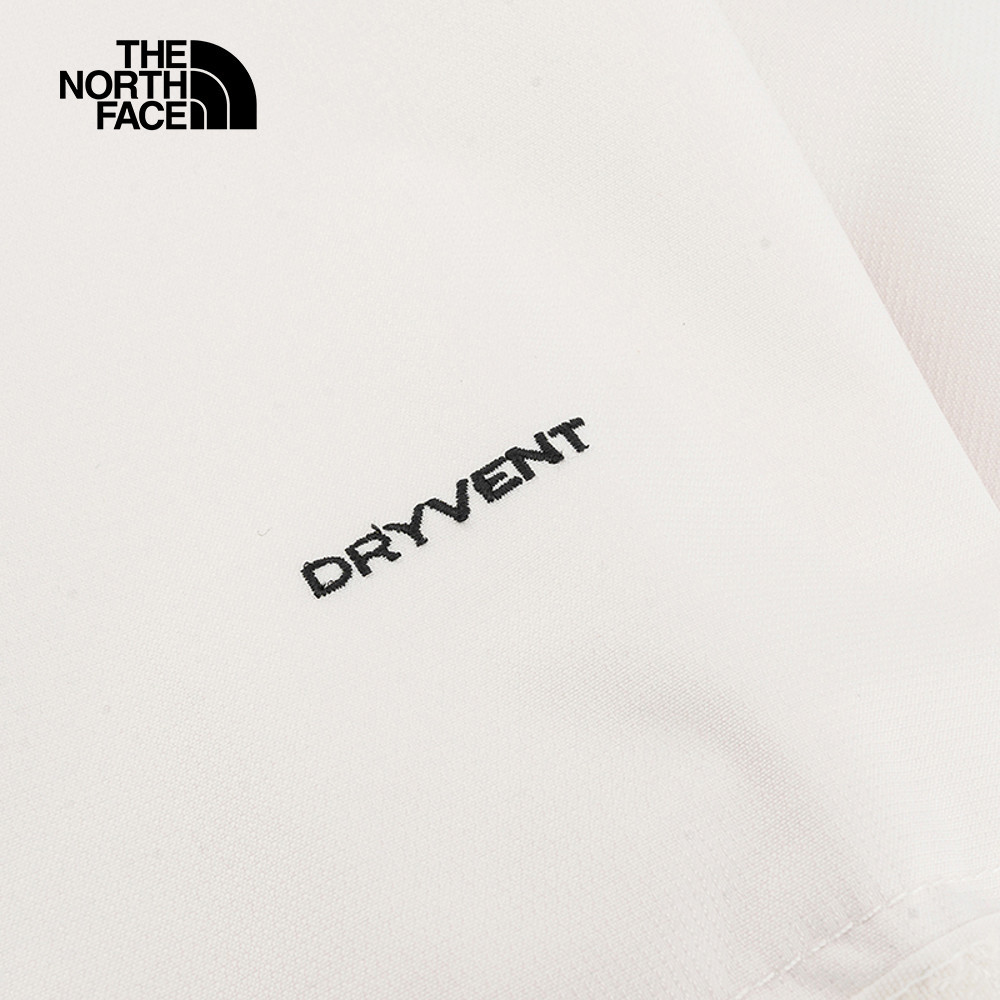 【10/24 00點週末限定】The North Face北面女款米白色防水透氣保暖連帽抓絨內裡三合一外套｜88RYROU