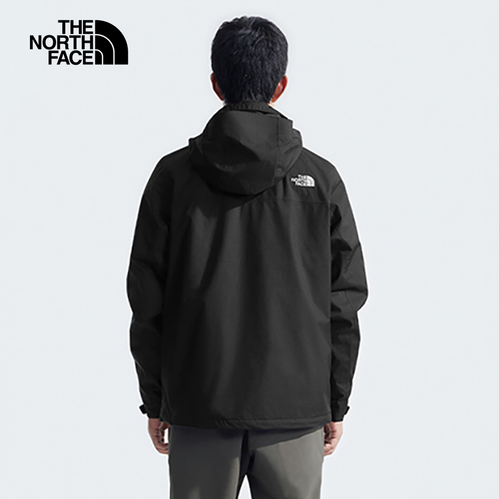 【10/27 12點限時搶購】The North Face北面男款黑色防水透氣可拆卸連帽鋪棉內裡三合一外套｜8DNCJK3