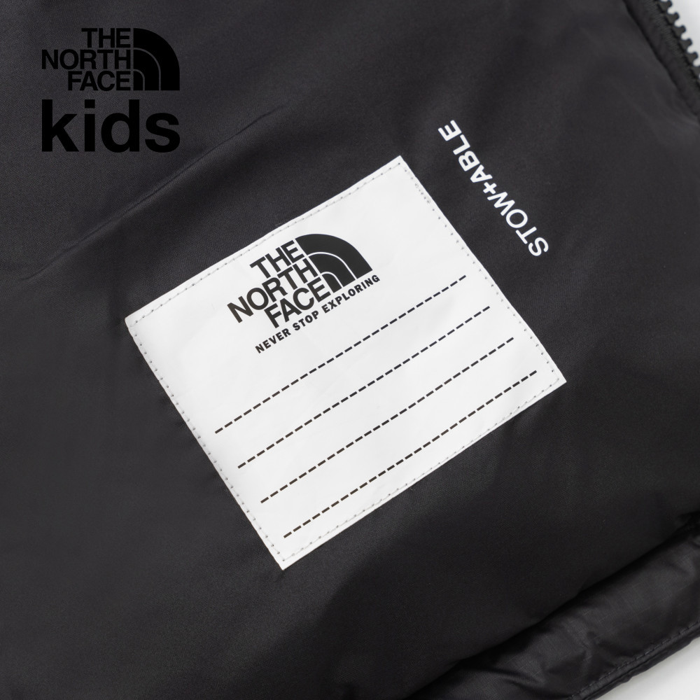 【經典ICON】Nuptse兒童黑色DWR防潑水羽絨背心｜8A4BJK3 700蓬鬆度
