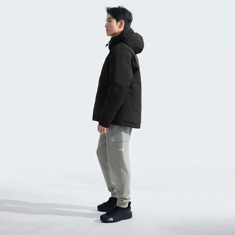The North Face北面男款黑色DWR防潑水保暖連帽羽絨外套｜88R44H0 550蓬鬆度