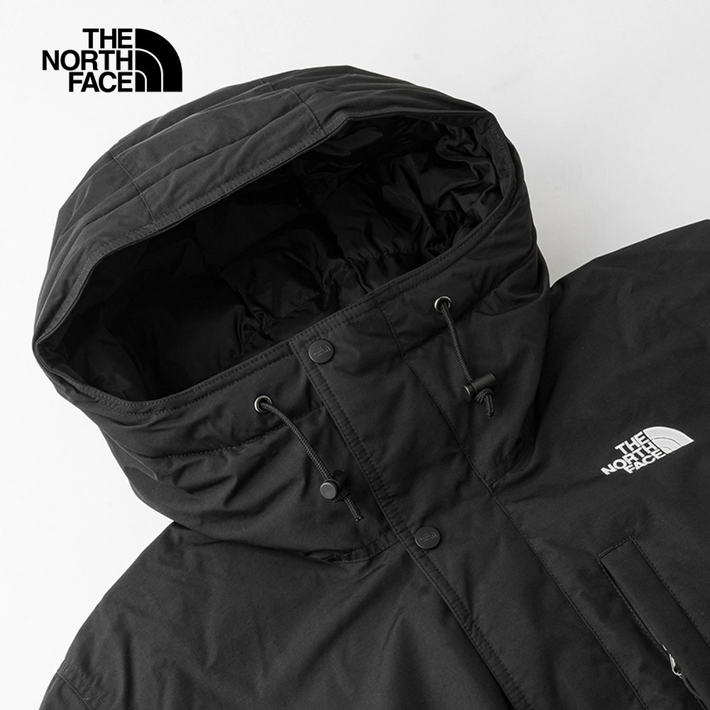 The North Face北面男款黑色DWR防潑水保暖連帽羽絨外套｜88R44H0 550蓬鬆度
