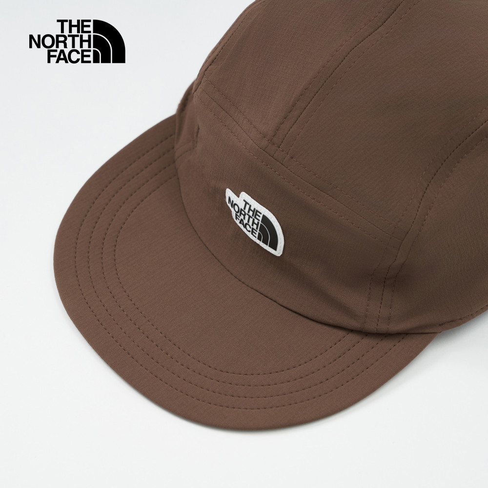 The North Face北面男女款棕色DWR防潑水舒適附收納口袋運動帽｜8CTG1OI