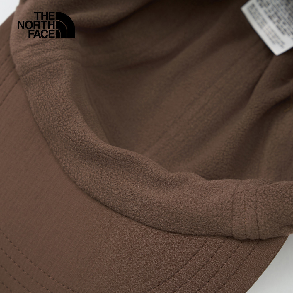 The North Face北面男女款棕色DWR防潑水舒適附收納口袋運動帽｜8CTG1OI