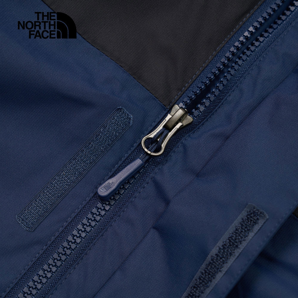 The North Face北面男款藍色DryVent防水透氣保暖連帽鋪棉內裡三合一外套｜8DNC8K2