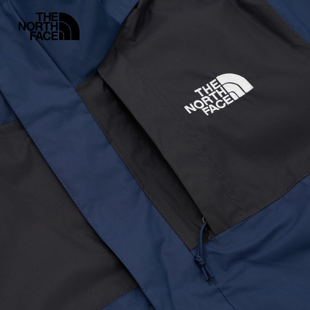 The North Face北面男款藍色DryVent防水透氣保暖連帽鋪棉內裡三合一外套｜8DNC8K2