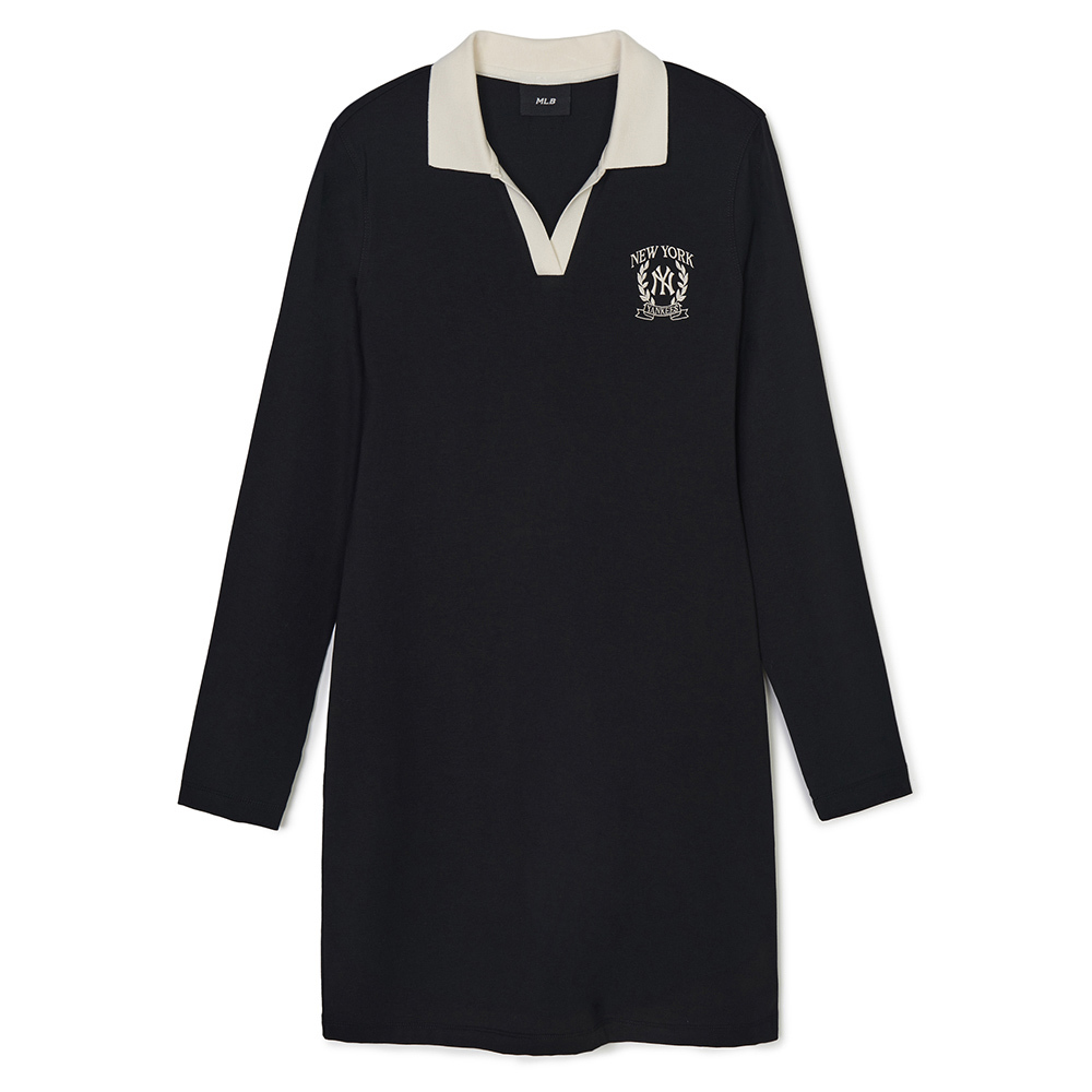 MLB 連身裙 洋裝 長版上衣 Varsity系列 紐約洋基隊 (3FOPV0144-50BKS)