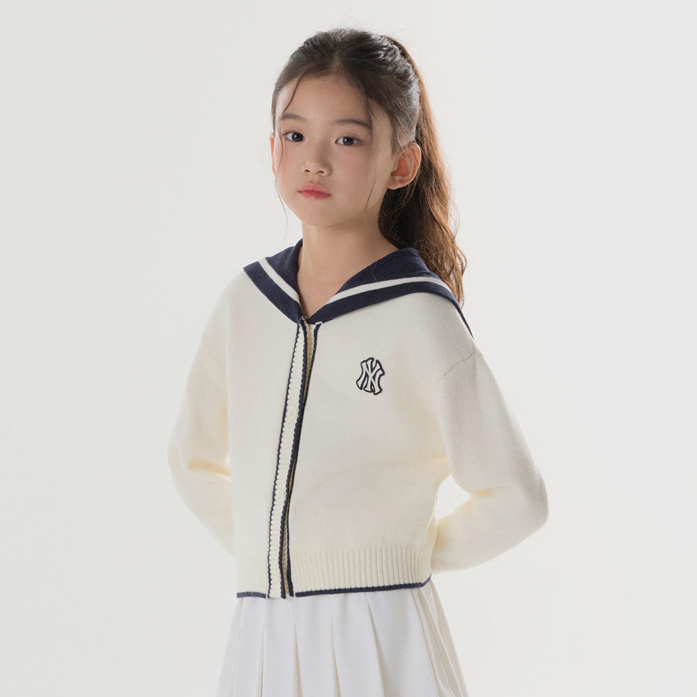 MLB Korea MLB KIDS 女版針織衫 童裝 Varsity系列 紐約洋基隊 (7FKCV0244-5
