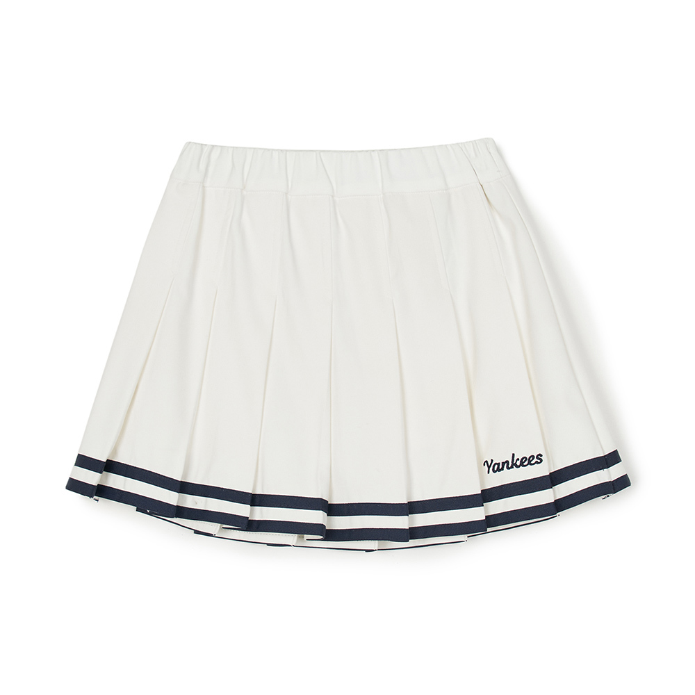 MLB KIDS 短裙 百褶裙 童裝 Varsity系列 紐約洋基隊 (7FSKV0244-50IVS)