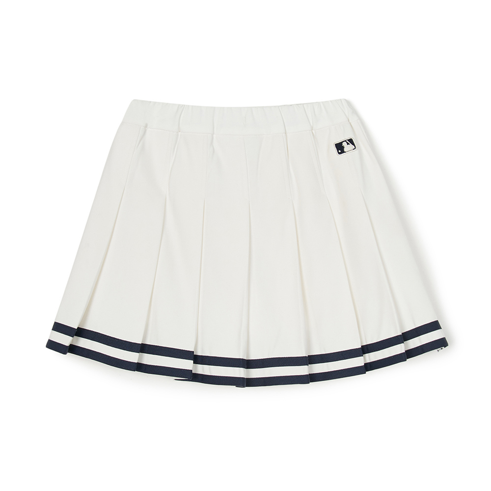 MLB KIDS 短裙 百褶裙 童裝 Varsity系列 紐約洋基隊 (7FSKV0244-50IVS)