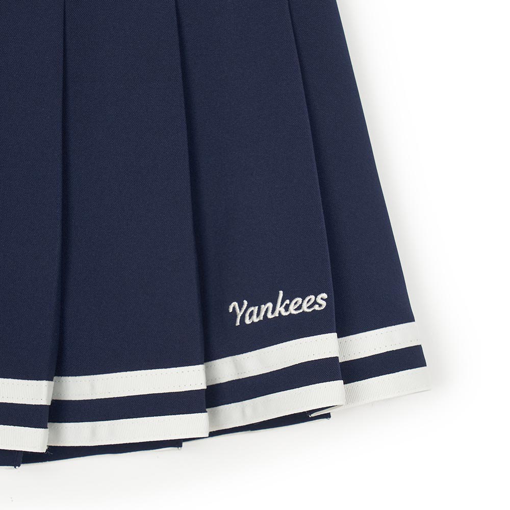 MLB KIDS 短裙 百褶裙 童裝 Varsity系列 紐約洋基隊 (7FSKV0244-50NYS)